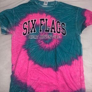 Six Flags tye-dye shirt